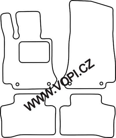 Autokoberce Mercedes GLC X253 2015 - 2022 Colorfit (2984)